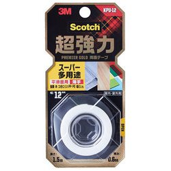 超強力両面テープ プレミアゴールド スーパー多用途 薄手タイプ KPU-12