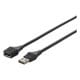 どっちもUSB2.0延長ケーブル 1.5m ブラック BSUAADU215BKA