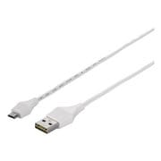 どっちもUSB2.0ケーブル A to microB 0.2m ホワイト BSUAMBDU202WHA