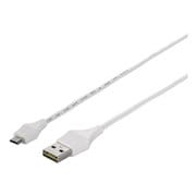 どっちもUSB2.0ケーブル A to microB 1.2m ホワイト BSUAMBDU212WHA