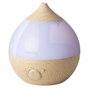アロマ加湿器 Dew Drop (デュードロップ) L 6畳~8畳 木目調 ナチュラルホワイト HFT-1513NW