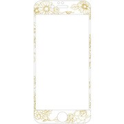 KZ-OLG-0005 [KAZALL DESIGN TEMPERED GLASS for iPhone6/6s FLOWER]