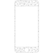KZ-OLG-0006 [KAZALL DESIGN TEMPERED GLASS for iPhone6/6s TRUSS]
