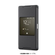SCR44/B [Xperia Z5 compact用ウィンドウ付きカバー ブラック]