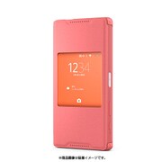 SCR44/P [Xperia Z5 compact用ウィンドウ付きカバー コーラル]