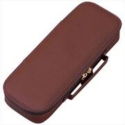 トップライナーペンケース(皮革) ブラウン FSB602C