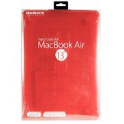 Mac Book Air 13インチ用 ハードケース クリアレッド OWL-CVMBA13-CRD