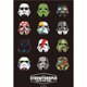 ポステッカー STAR WARS(スター・ウォーズ) ストーム・トルーパー フェイス [キャラクターグッズ]
