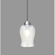 LEDデザインペンダントライト Petaloシリーズ ガラス製 乳白+クリア PL5L-E17PT