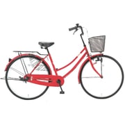 シティサイクル クローブ26 26型 変速なし バンドブレーキ仕様 メタリックレッドII TK6TD 26 489