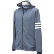 BQA85-S95332-J/L [メンズ 24/7 杢フード付ジャージパーカー Lサイズ]
