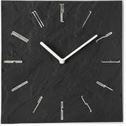 砂岩 さがん 掛け時計 ブラック INTERIOR CLOCK