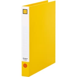 レバーリングファイル A4 タテ型 250枚収納 黄色 6672