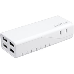 コンパクト4ポートUSB給電機能付き OAタップ Unitap ホワイト PPSR-UTAP3AWH