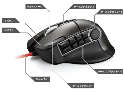 ヨドバシ.com - エレコム ELECOM DUX（ドゥクス） MMOゲーミング