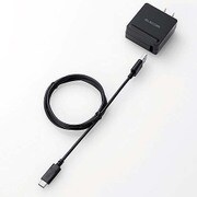スマートフォン用AC充電器 USBメス Type-Cケーブル同梱 ブラック MPA-ACUCN001BKC