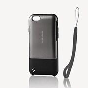 PM-A15TSP01 [iPhone 6/6s用TOUGHSLIMケース premium ヘアライン ブラック]