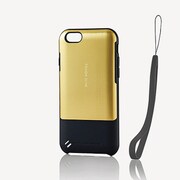 PM-A15TSP02 [iPhone 6/6s用TOUGHSLIMケース premium ヘアライン ゴールド]