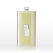 Switch Memory Lightningコネクタ搭載 micro SDリーダーライター ゴールド LP-LNRW01GD