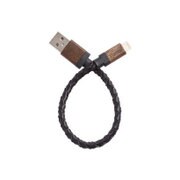 ライトニングケーブル 天然木・牛革使用 15cm ウォルナット Contour コントゥア