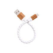 ライトニングケーブル 天然木・牛革使用 15cm チェリーウッド Contour コントゥア