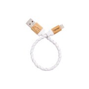 ライトニングケーブル 天然木・牛革使用 15cm バンブー Contour コントゥア
