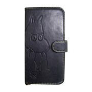 iPhone 6/6s専用 ムーミンブックスタイルケース [ムーミン カギ/チャコール]