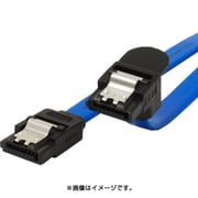 SATA 3.0規格 スタンダードケーブル ストレート-下L 20cm ブルー OWL-CBSAT3-SLU20BL
