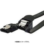 SATA 3.0規格 スタンダードケーブル ストレート-下L 20cm ブラック OWL-CBSAT3-SLU20BK