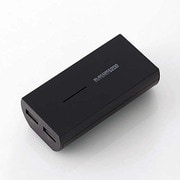 モバイルバッテリー Type-Cケーブル同梱 5200mAh 3A出力 ブラック DE-M01L-5230BKC
