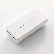 モバイルバッテリー Type-Cケーブル同梱 5200mAh 3A出力 ホワイト DE-M01L-5230WHC