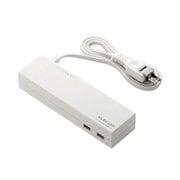 USB充電ポート付電源タップ 2個口 2ポート 4.2A 1m T-U01-22241WH