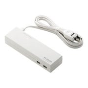 USB充電ポート付電源タップ 2個口 2ポート 4.2A 2m T-U01-22242WH