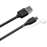 2.4A出力対応 microUSB充電ケーブル 1.5m ブラック PG-MC15M04BK