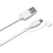 2.4A出力対応 microUSB充電ケーブル 1.5m ホワイト PG-MC15M05WH
