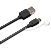2.4A出力対応 microUSB充電ケーブル 2.0m ブラック PG-MC20M04BK
