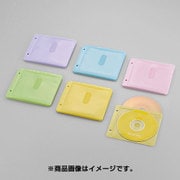 Blu-ray/CD/DVD対応 不織布ケース 両面収納 2穴付 30枚入 60枚収納 5色アソート CCD-NBWB60ASO
