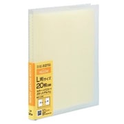 カラーポケットアルバム L判 20枚収納 イエロー アカ-PCL-20-Y