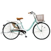 電動アシスト自転車 ビビ・ライト・U 24型 内装3段変速 6.6Ah クリアミント BE-ELDU43G