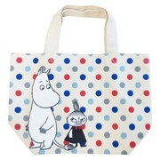 マチ付コットンバッグ ムーミン 水玉 [キャラクターグッズ]