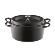 オーブンポットラウンド 18cm マットブラック MBK18R