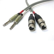 XLR(F)-TRS-2M [XLR(F)⇔TRS バランスタイプ(2芯)ツインケーブル 2M]