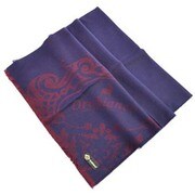 マフラー OB1506 VU9730 Faling Logo 8 Navy x Wine