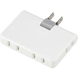 4個口コーナータップ ホワイト Y02C400WH