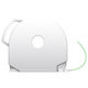 3Dプリンタ キューブプロ専用カートリッジ Cube Pro Cartridge ABS Glowing Green 401420-01