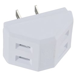 00-1815 三角2口タップ 白 HS-TM2SA1-W