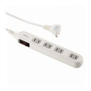 00-1870 ブレーカースイッチ付 スリムタップ 4個口 1.5m HS-TMV42A2-W