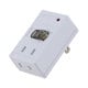 雷に強い LEDスイッチ付タップ 2個口 00-1417 HS-TMK2A2-W