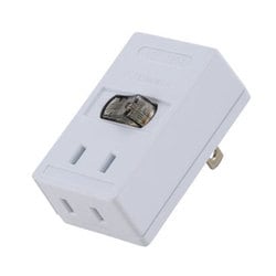 00-1416 LEDスイッチ付タップ HS-TMP2A2-W