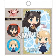 マグネット＆メモ帳セット Fate/stay night UBW 凛＆セイバー [キャラクターグッズ]